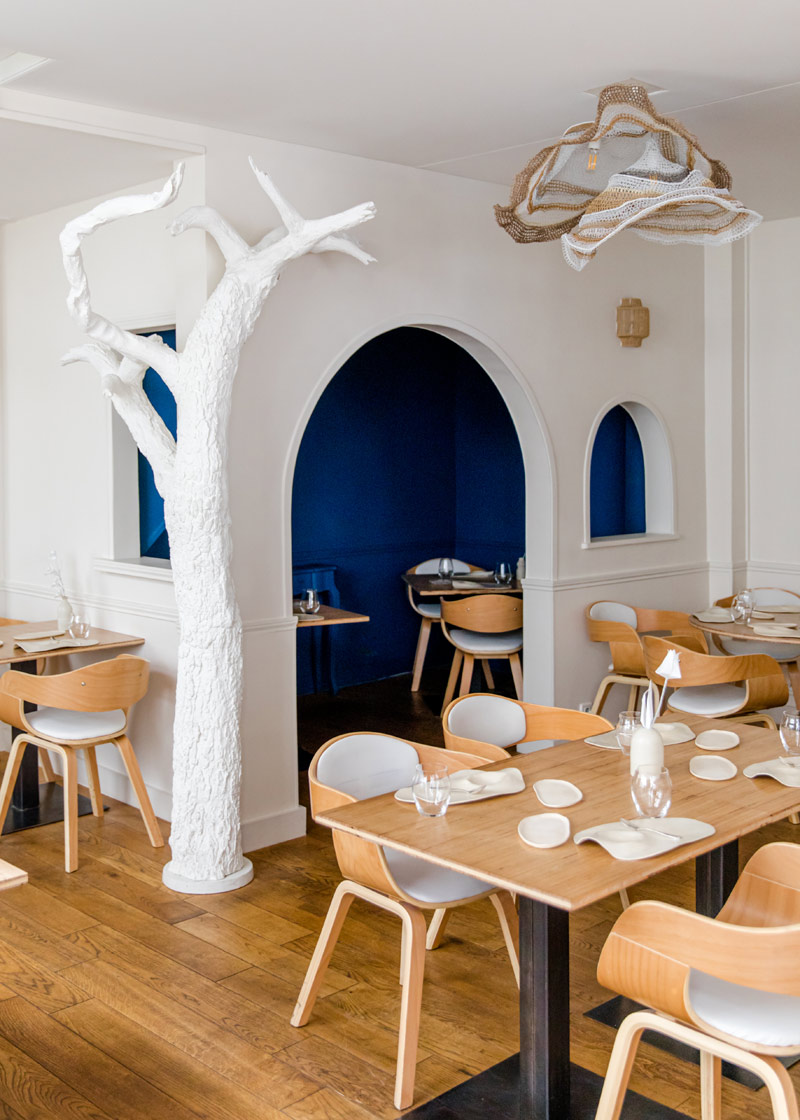 Mory Sacko´s kleines Restaurant "MoSuke" in Montparnasse ist bewusst puristisch gehalten.